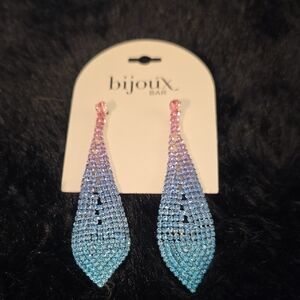 Pink and Blue Gradient Earrings